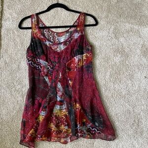 Diane Von Furstenberg | flowing silk Sleeveless Tank Top